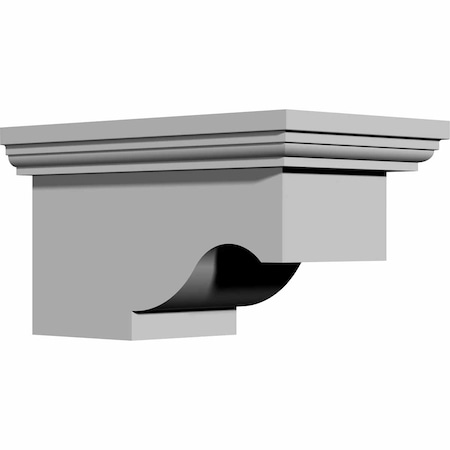 Ekena Millwork 4 5/8"W x 4"H x 7 1/2"P, Lanarkshire Bracket BKT07X04X04LA